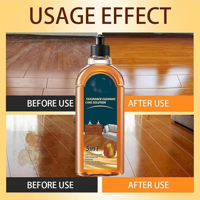 Stain and Odor Remover Floor Cleaner, Aucosh Floor Cleaner, 5-in-1 Fragrance Cleaning Treatment, Intense Stain Remover, Natural Shine, Scratch Remover (1)