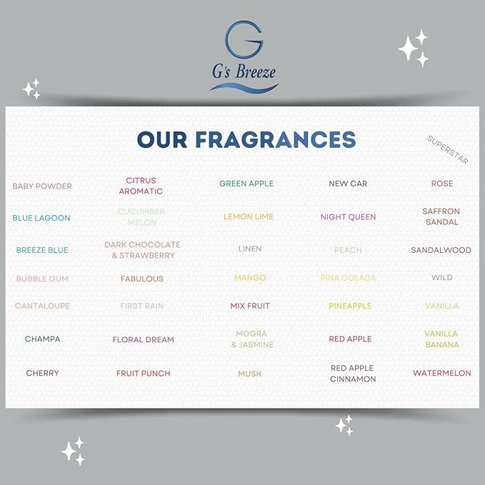 G's Breeze Linen Air Freshener - Crisp, Clean Fragrance with Cotton & Floral Notes - Inviting & Fresh Scent for Any Space - Long-Lasting Freshness - Ideal for your Home, Offices & More