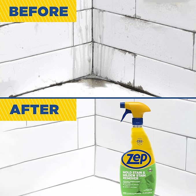 Commercial Mold Stain & Mildew Stain Remover, Quart Bottle, 12 Bt/Case