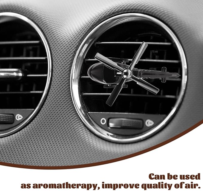1 Set of Car Air Helicopter Rotating Diffuser Car Airplane Scent Vent Scent Clip Diffuser Aroma Diffuser for Interior Decoration
