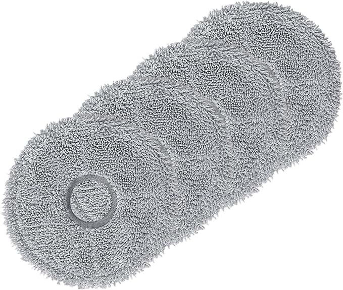 Vacuum Cleaner Accessory Mop Cloth，Compatible for Conga， 9590/9990 /10090 Spin Ultra(4pcs)