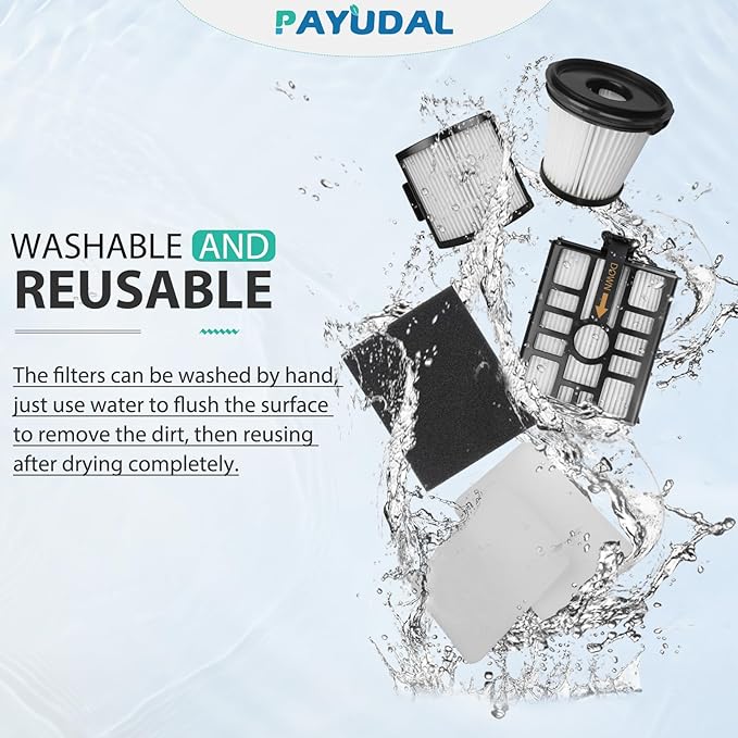 IW3511 IW1111 HEPA Filters Replacement Parts For Shark IW3511 Detect Pro Lightweight Cordless Stick Vacuum Cleaner. For Shark Detect Pro Auto-Empty System Portable Handheld Attachment Washable Kits.