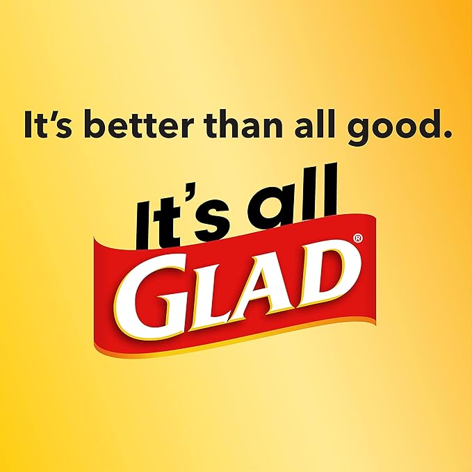 Glad Trash Bags, 13 Gallon, 34 Count (Pack of 2) | ForceFlex MaxStrength | Tall Kitchen Drawstring | Beachside Breeze Scent