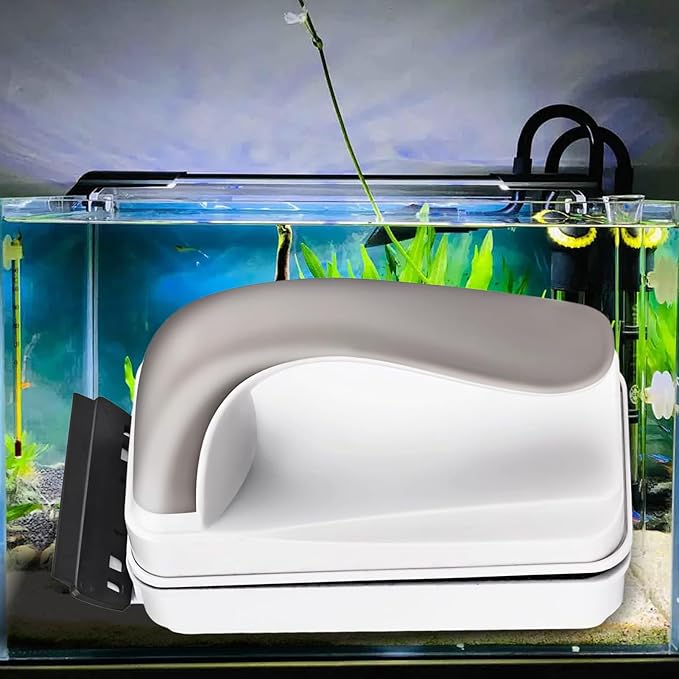 Magnetic Fish Tank Cleaner | Double Side Fish Tank Glass Cleaner Magnet - Floating Brush Anti-Scratch Scrubbing Tools for School Apartment Home