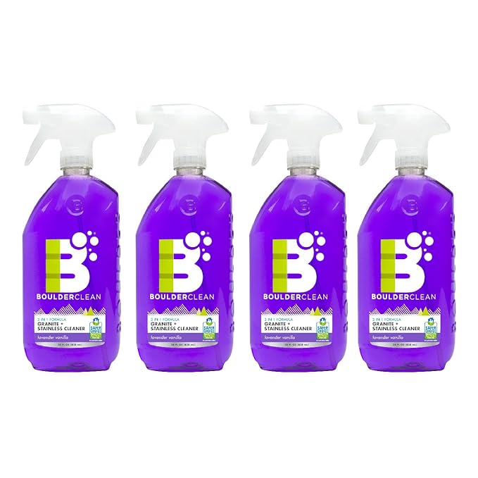 Boulder Clean Lavender Vanilla Granite & Stainless Steel Cleaner, 28 FZ