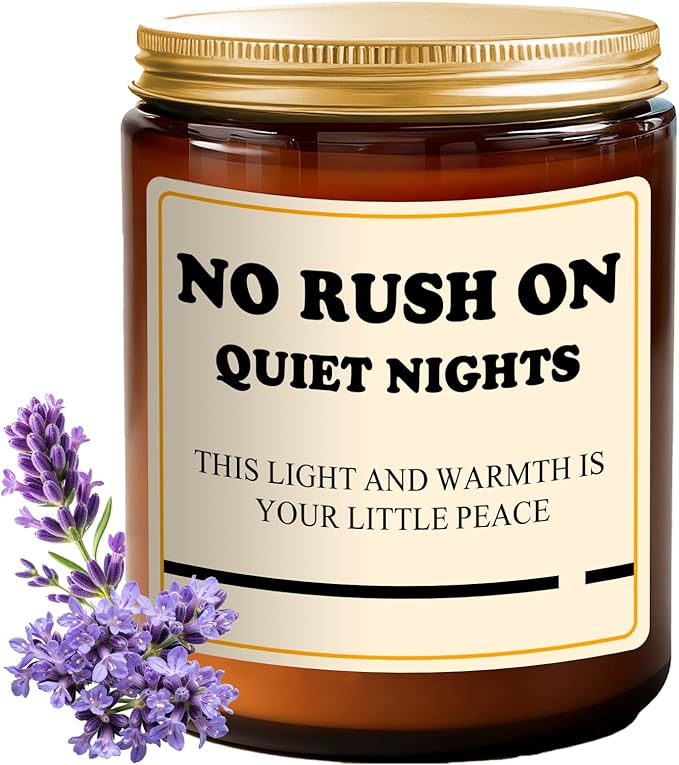 Lavender Candle Gifts for Women - 7oz Hand Poured Soy Candle for Relaxation - Lavender Aromatherapy Candle for Stress Relief - Clean Burning, Long Lasting 50 Hours, Unique Gift for Birthday for Her