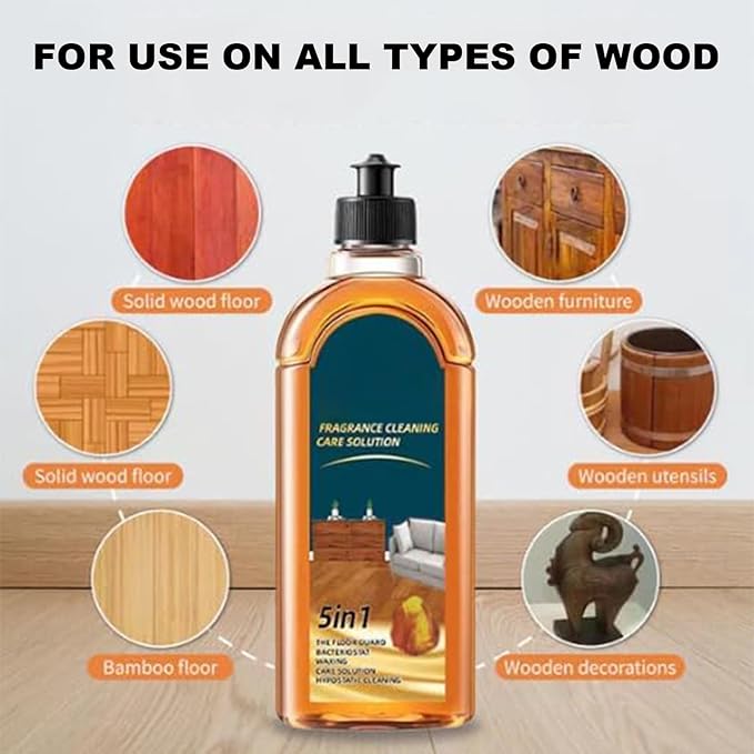 Stain and Odor Remover 5-in-1 Floor Cleaner, Scented Cleaning Treatment, Natural Shine For Tile Wood Floors, Natural Shine