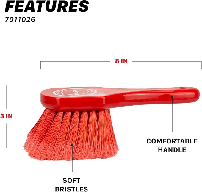 Maxshine Universal Soft Exterior & Wheel Cleaning Brush – Durable Detailing Brush for Cars, Trucks, SUVs, RVs & Motorcycles – Safe for Cleaning Rims, Engine Bays, Plastics & Interior Surfaces