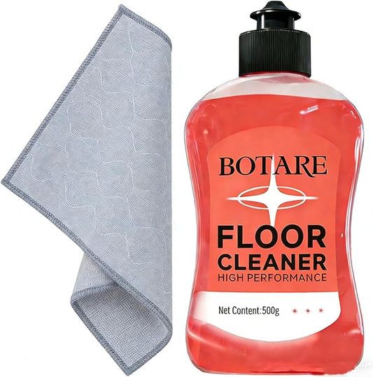 Floor Cleaner Liquid for Mopping, Household Deep Cleaning Solution for Wood,Hardwood,Tile,Laminate,Marble & Porcelain & Bathroom,Sakura Scent,17.6 Fl Oz Each(1 Bottle+1 Cleaning Cloth)