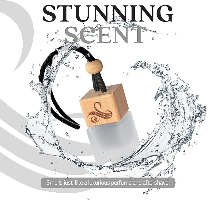 Inviktos Car Cologne Air Freshener for Men with Vent Clip | Strong Automotive Freshener with Inviktos Fragrance | Odour Eliminating Car Air Fresheners by Perfa