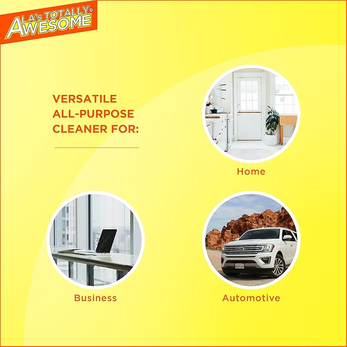 La's Totally Awesome All-Purpose Cleaner Combo Pack (24oz + 64oz) + Bonus Original Dish Soap 30oz - Multipurpose Home Cleaner & Degreaser with Dishwashing Liquid