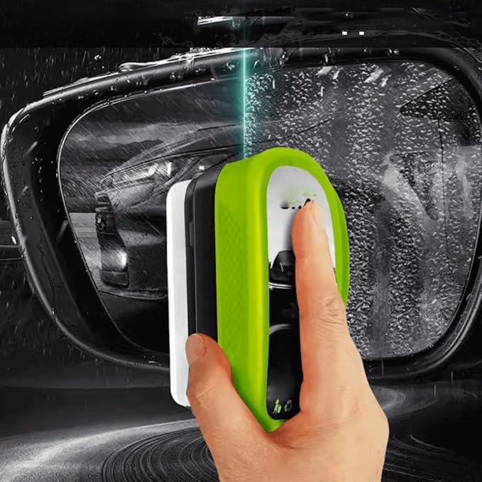 Glass Cleaner, anti-rain fog glass cleaning board, All in One Oil Film Cleaning Brush, 2025 Upgrade Car Windshield Cleaner, 150ml Automotive Window for All Vehicles (2pcs)