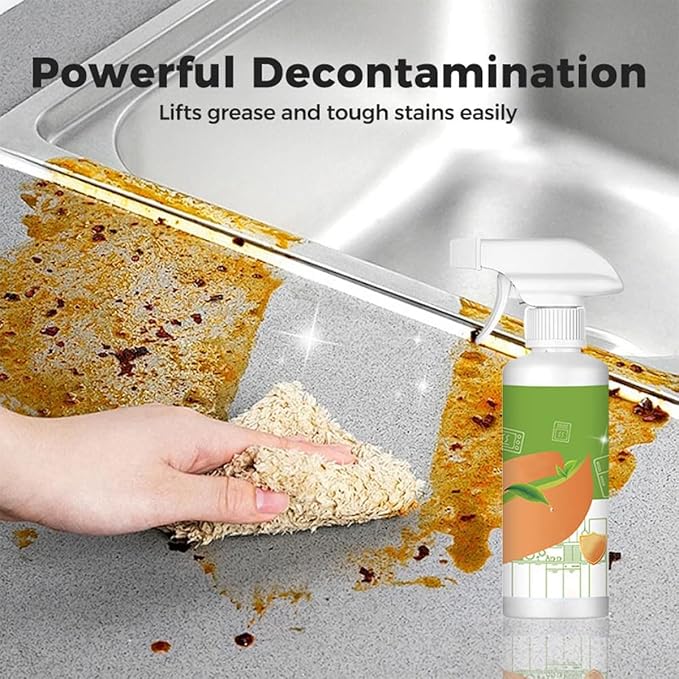 2026 New Electrolyzed Ion Kitchen Cleaner, Natural Enzyme Formula to Household Appliances, Multi Purpose Cleaner for Hold, Oven, Stove, Range Hood, Easy Cleaning Household Items (3PCS)