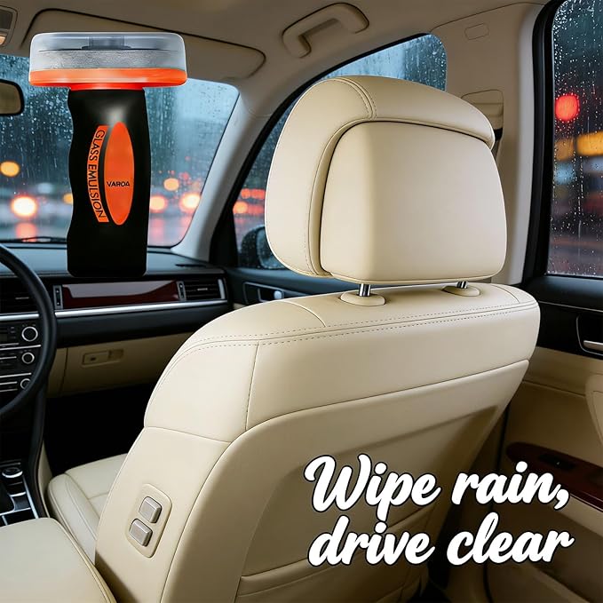 Glass, Windshield Oil Remover, 2026 New Upgrade Glass Cleaning Automotive Oil Film Cleaning Brush, Glass Emulsion Improves Visibility for Safe Driving for Auto Workshop Gear (2)