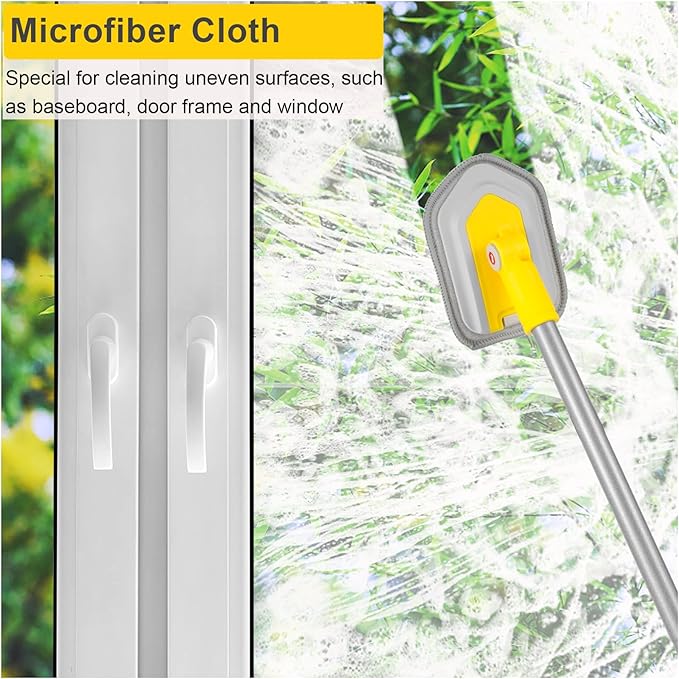 2 Pack Baseboard Brush Refill Replacement Head Scrub for Bathroom Bathtub Shower Baseboard Cleaner Fit Lalafancy Tub and Tile Scrubber Brush