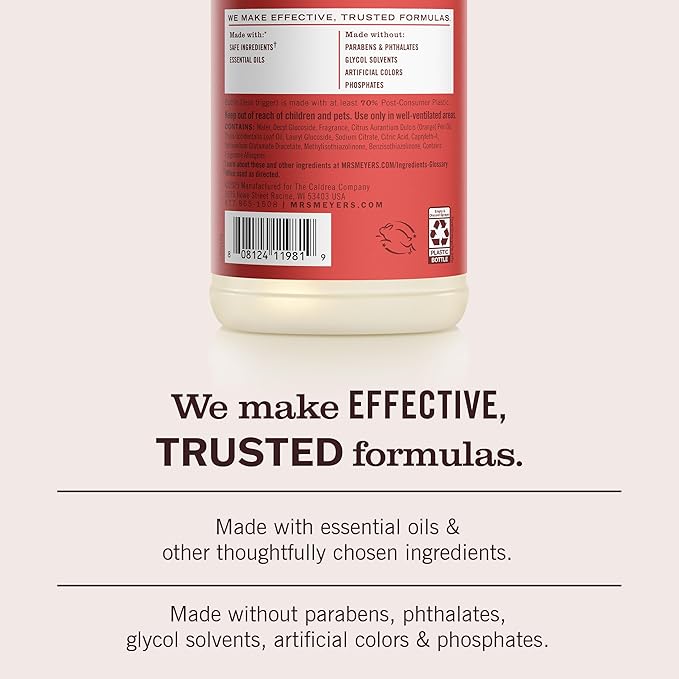 MRS. MEYER'S CLEAN DAY Multi-Surface Everyday Cleaner, Tomato Vine Scent, 16 Fl Oz Bottle
