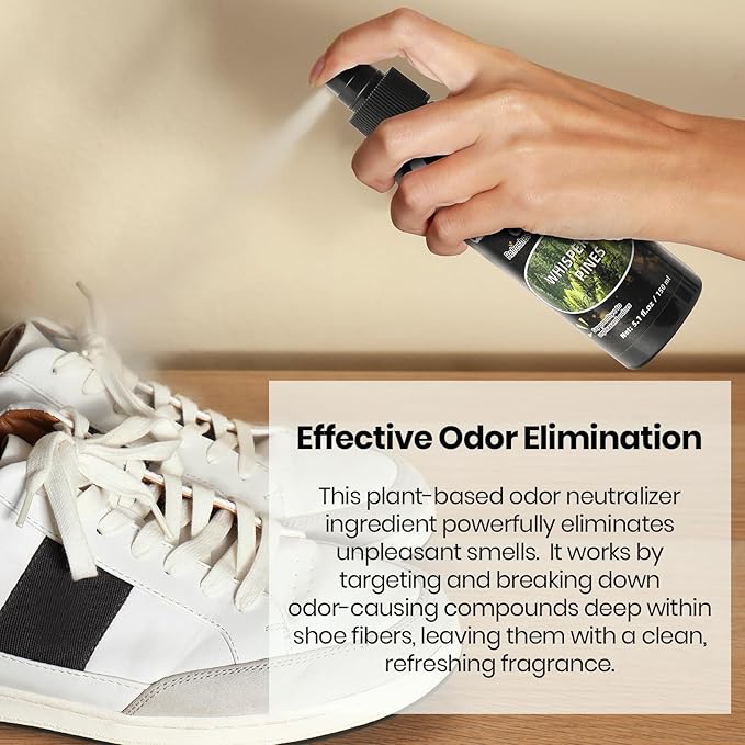 (3-Pack) Calvana 5.1 fl.oz Heavy Duty Shoe Deodorizer Spray Kit, Multi-Purpose Odor Remover for All Types of Footwear, Extra Strength, Portable & Travel-Friendly