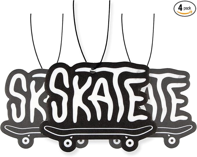 Fresh Fresheners Cute Funny and Aesthetic Car Air Fresheners 4-pack Scented With Premium Oils (Skate)
