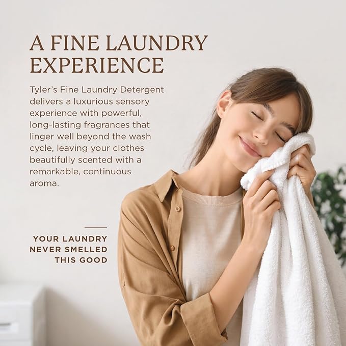 KINARA Tyler High Maintenence Glamorous Wash Liquid Laundry Detergent, Bundle with Stain Remover Pen, Fresh Scented Sachet - Gentle Washing Detergent, Laundry Supplies - 1 Gallon