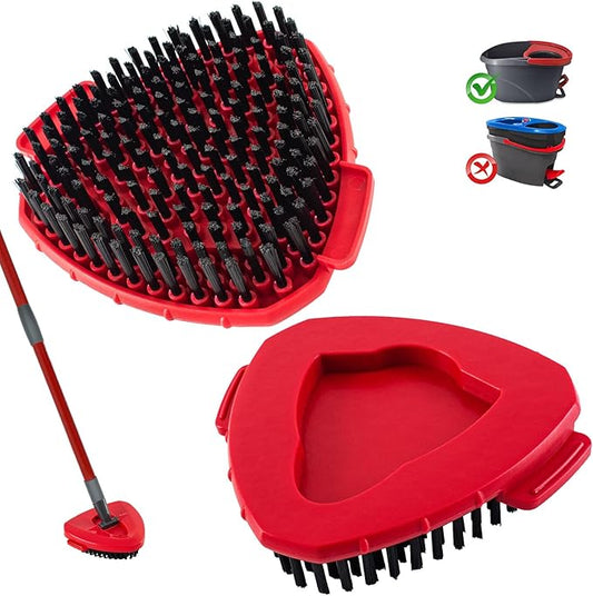Scrub Brush for O-Cedar, Scrubber Mop Head Compatible with Ocedar Spin Mop Easy Wring 1 Tank,Upgraded Full Bristle of Cedar Scrubber Attachment,Floor Scrubber Brush,Wall Tile Bathroom Scrubber,1 Pack
