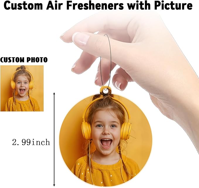 Custom Logo Car Air Freshener - Wholesale Personalized Double-sided with Picture/Text/Logo (50pcs)