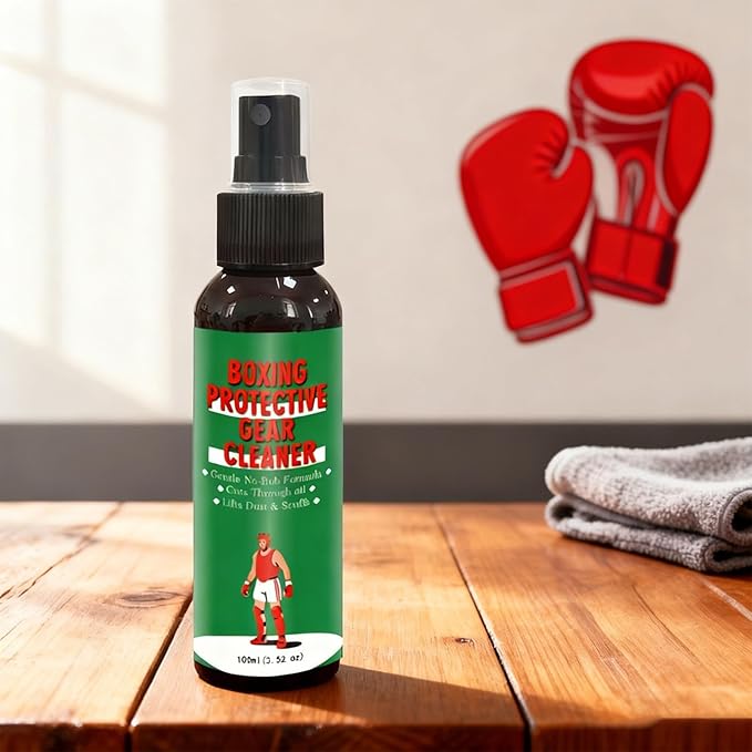 Boxing Glove Cleaner - 100ml Gym Spray, Powerful Sports Deodorizer with Freshening Feature, Equipment Cleaner for Odor Control Details, Athletic Gear Care with Stink Removal Support, Shoes Work Boots