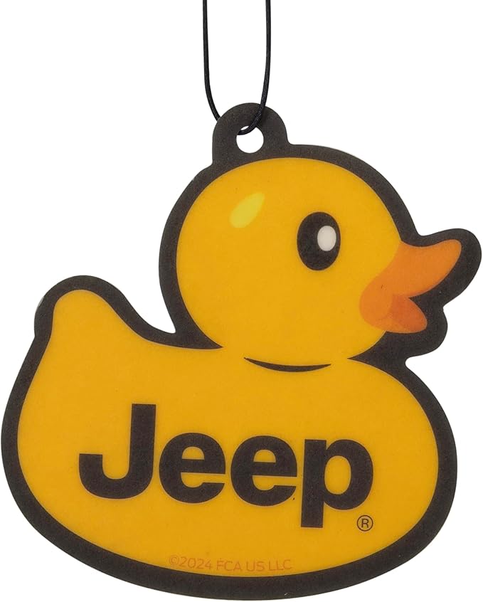 Plasticolor 005721R01 Jeep Logo Rubber Duck Paper Air Freshener - 2 pack