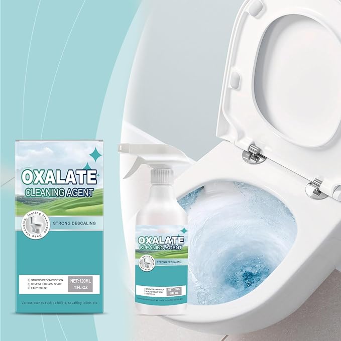 Oxalic Acid Cleaner, Multi-purpose Oxalic Acid Stain Removal Cleaning Spray, High Concentration Oxalic Acid Toilet All-Purpose Cleaner, For Floor Tile Countertop (2PCS)