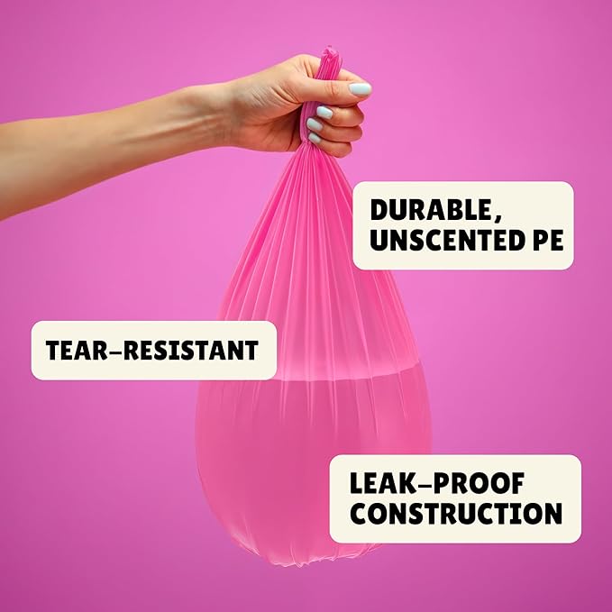 FORID 8 Gallon Trash Bags Multi Colored - Extra Thick Garbage Bags Unscented, Strong Plastic Waste Can Liners for Home Bathroom Office Kitchen,150 Bags 5 Rolls,30 Liters