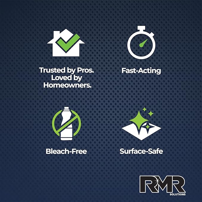 RMR Shower Shield Power Pack – Glass & Surface Cleaner/Repellent + Xtreme Soap Scum Remover, Multi-Surface Cleaning Kit for Bathroom, Tile, Glass, & Surfaces, 2–32 Oz Bottles