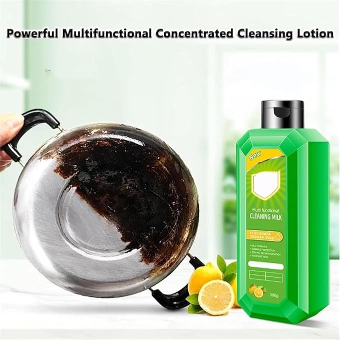 Cleaning Milk House Cleaner, Powerful Multifunctional Concentrated Cleansing Lotion, Multi Scene Cleansing Milk, Multifunctional Oil Cleaning Agent, For Household Kitchen to Heavy Oil Stains (3)