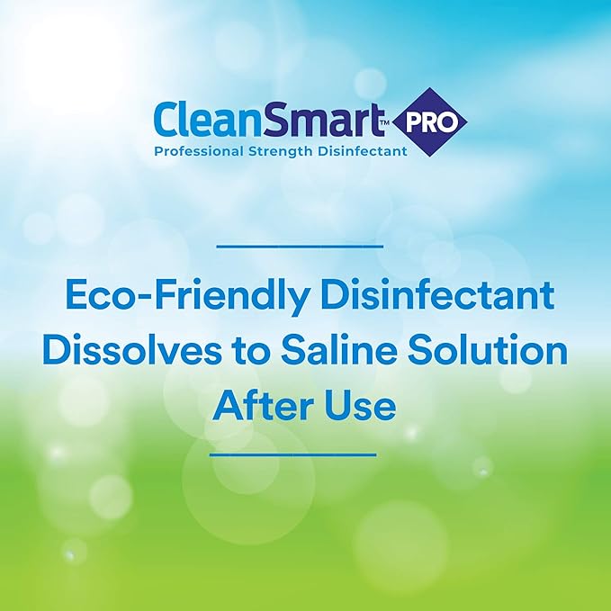 CleanSmart Hospital Disinfectant, Kills 99.9% of Viruses and Bacteria, Hypochlorous Acid Technology, EPA Registered, 1 Gallon (HOCL)