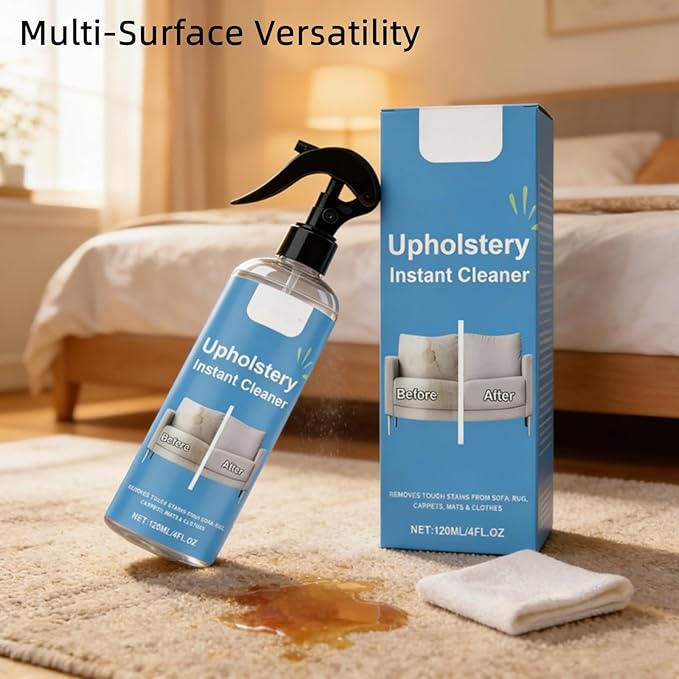 2026 Must-Have Upholstery Cleaner, Pro Formula Erases Tough Stains, Leaves Everything Fresh like New, Fabric Cleaner, For Clothing, Sofas, And Other Fabrics (3PCS)