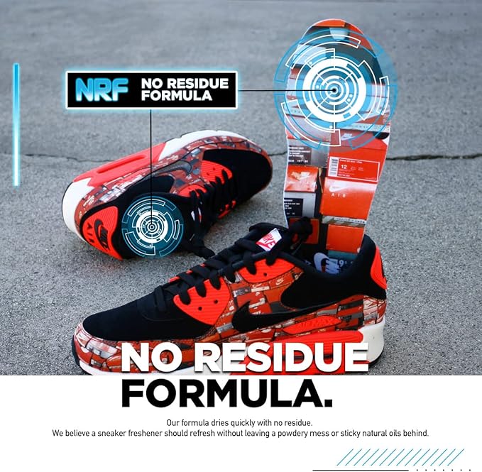 Shoe Deodorizer for Sneakerheads by ANTIDOT - Advanced Shoe Freshener Spray Collection | Shoe Odor Neutralizing Formula (Astro Punch)