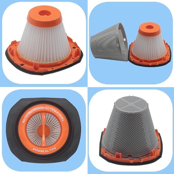 2 Pack HEPA Filter Compatible with BLACK+DECKER 20V MAX POWERCONNECT Handheld Vacuum Models BCHV001C1, BCHV001B, Fits CRAFTSMAN V20 Cordless Hand Vac CMCVH001B,Compare to Part #N900287