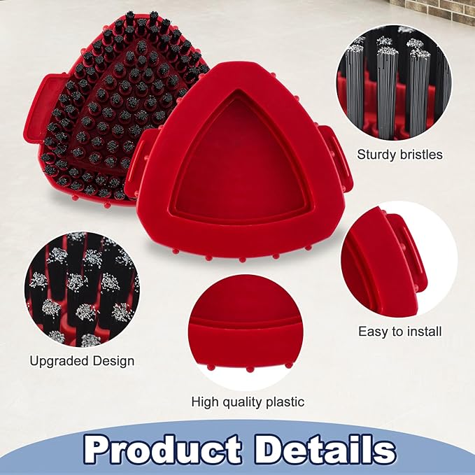 Scrubber Mop Head for Ocedar, Upgrade Scrub Brush for Ocedar, Spin Mop Scrub Brush Head for O Cedar RinseClean 2-Tank, More Bristles Scrub Brush Attachment for Bathroom