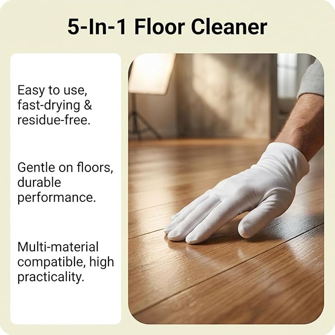 Floor Cleaner, Long-Lasting Scent, 100ml, Floor Brightener, Tile Shine Spray, Eco-Friendly, for Mopping Home, Kitchen and Bathroom, Living Room