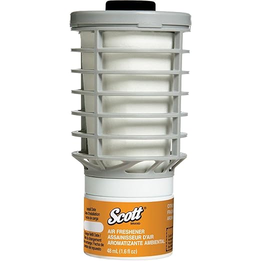 Scott Essential Air Freshener Refill (91067), Citrus, Automatic / Continuous Release, 6 Refills / Case
