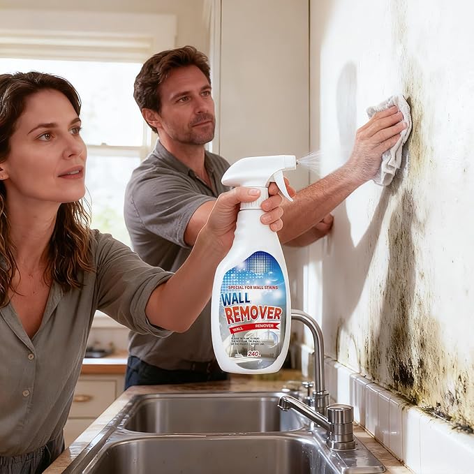 Highly Effective Removal Spray,Wall Cleaner Spray,Multi-Surface Cleaning Solution,Wall Cleaner for Wood,Tile,Fabric,Bathrooms,Kitchens - 8.12 Fl oz