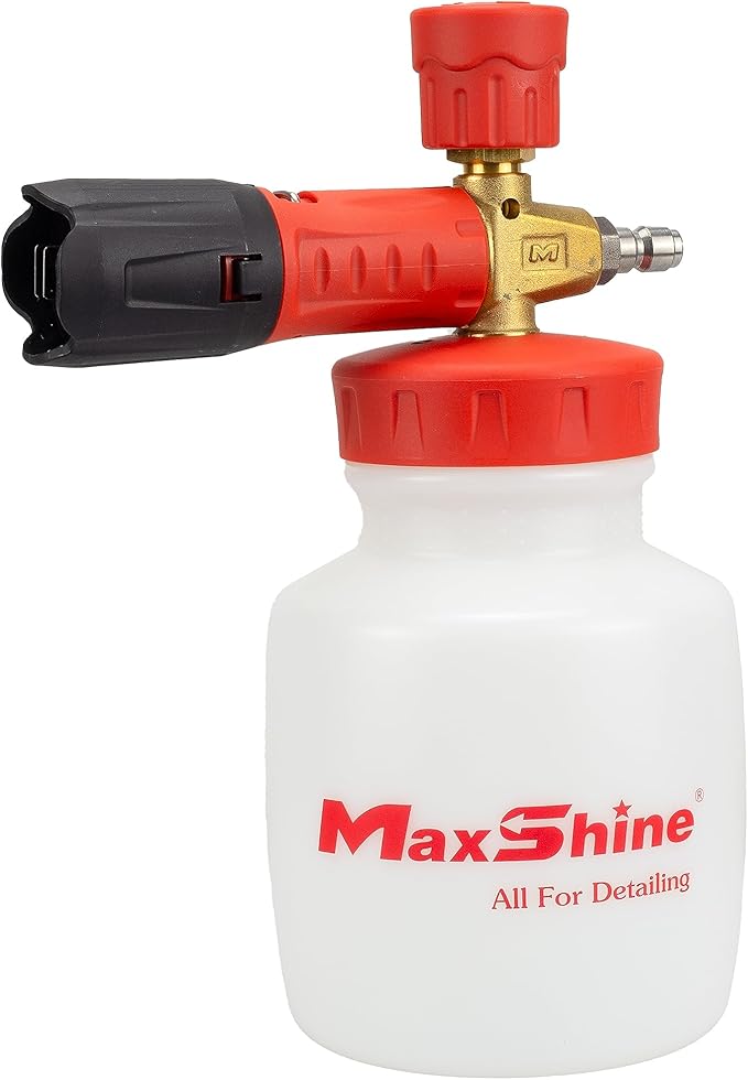 Maxshine Detailing Pressure Washer Foaming Starter Kit SHK01 | Cannon & Gun, White | 35oz Foam Cannon, 5000PSI Pressure Gun | Thick Foam Cleaning for Cars, Trucks, Home Surfaces