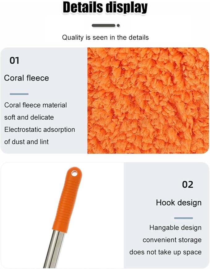 Generic 2024 New Intellect Mop, 360° Rotatable Adjustable Cleaning Mop, Extendable Wall Cleaning Mop,Long Handle Microfiber Spin Mop, Easy Cleaning Round Spin Mop for Wall, Ceiling, Window (44inch)
