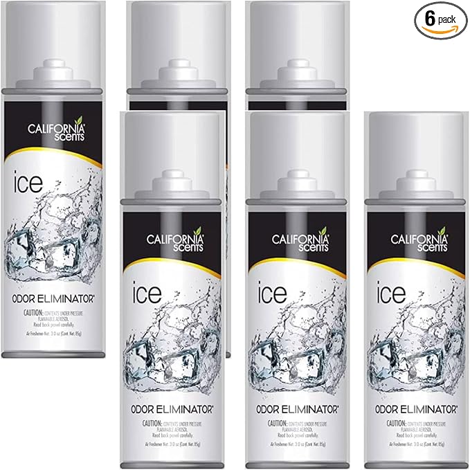 California Scents Car Fogger and Odor Eliminator (6 Packs, Ice)