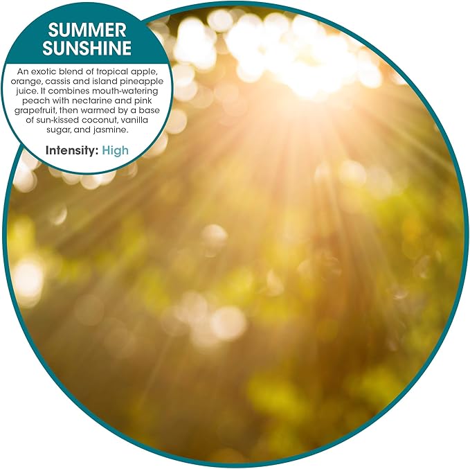 Fresh Products ourfreshe Plug In Air Freshener 30 Day Refills Replace Messy Aerosols with Dry Fragrance For Use in Medium Sized Spaces Summer Sunshine 6 Pack