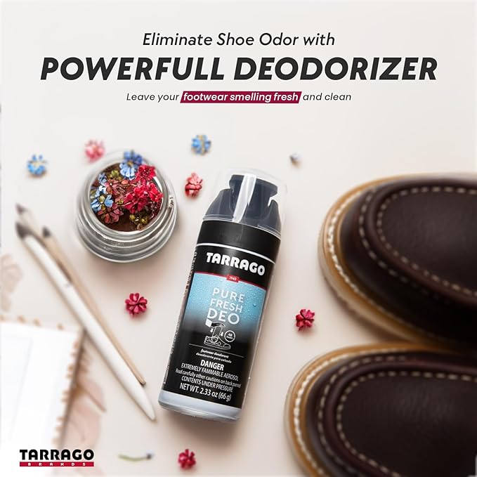 Tarrago Shoe Freshener & Foot Odor Eliminator Spray- Shoe Deodorizer 3x100mL