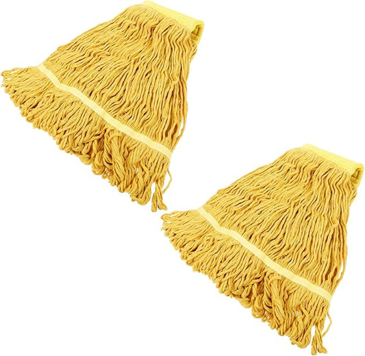 PRETYZOOM 2pcs Mop Replacement Heads Washable Mop Head Refill for Hardwood Tile Marble Floors