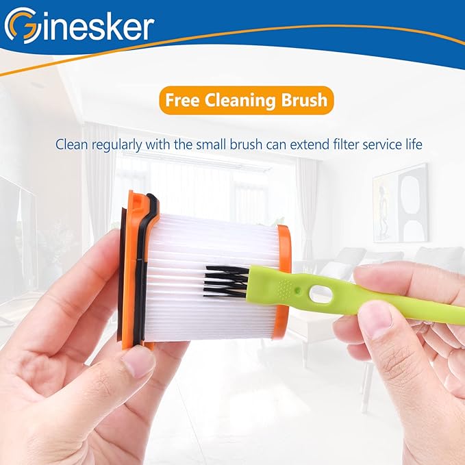 WS642AE Filter Replacement for Shark Wandvac Self-Empty System WS642AE Ultra-Lightweight Powerful Cordless Stick Vacuum (4 Pack)
