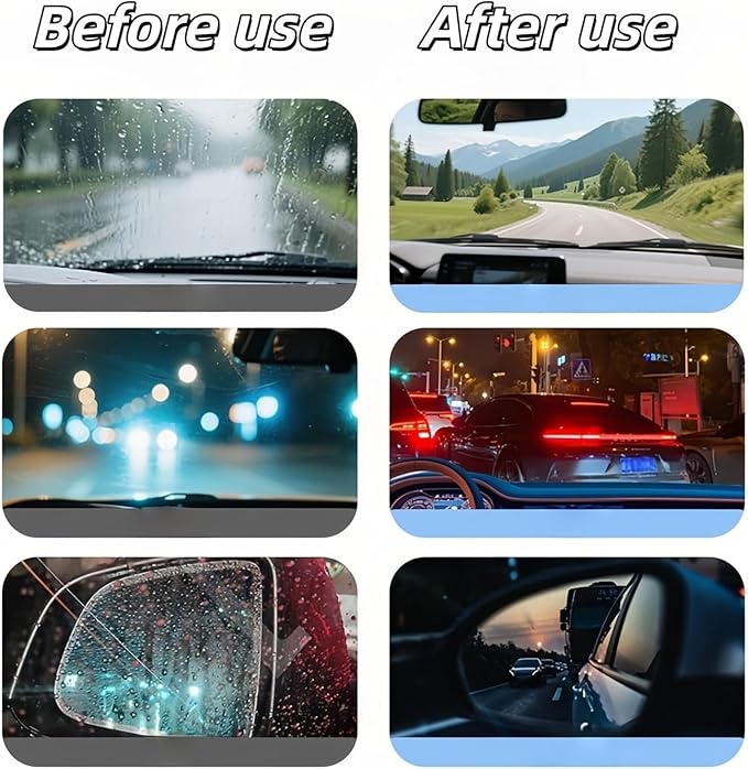 2026 Handheld Glass Oil-Film Remover, New Upgrade Glass Emulsion Cleaner, Anti-Rain Fog GlassFilm Cleaning Brush For Car, Universal Car Windshield OilFilm Remover, Improve Clarity (2PCS)