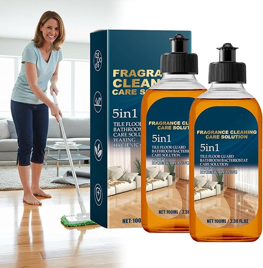 5 in 1 Floor Cleaner, Fragrance Cleaning Care Solution 5 in 1, Suitable for Hardwood and Tile Floors