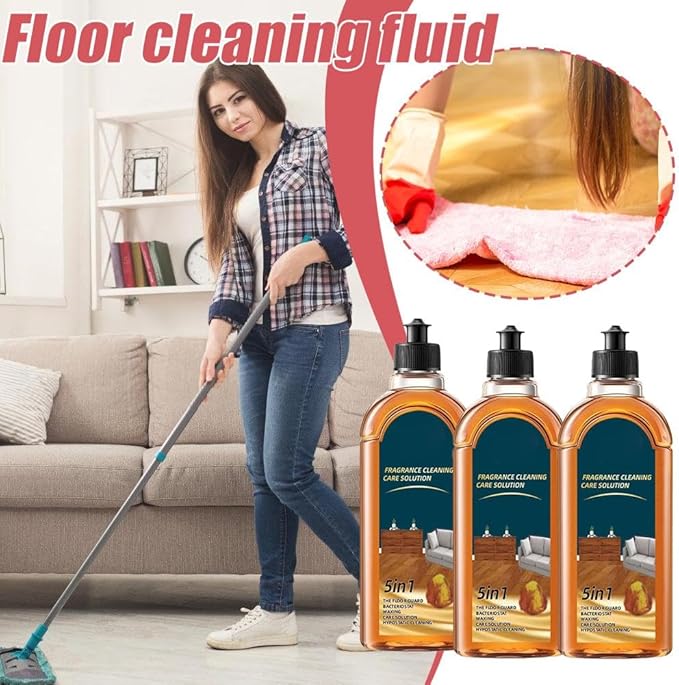 2PCS Spainho Floor Cleaner,Aucosh Floor Cleaner,Spainho 5 in 1 Floors Cleaners,Aucosh Floor Cleane, Fragrance Cleaning Care Solution,Dual Action Stain and Odor,For Tiles Wood Floors,Bathroom