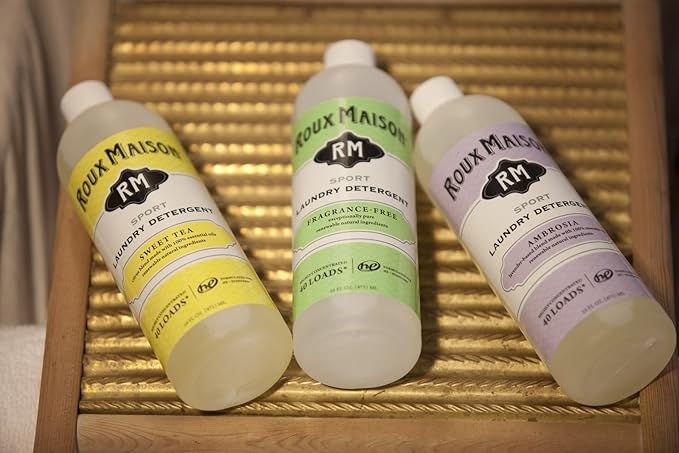 All Natural HE Liquid Laundry Detergent & Stain Remover, 16oz, Essential, Sweet Tea
